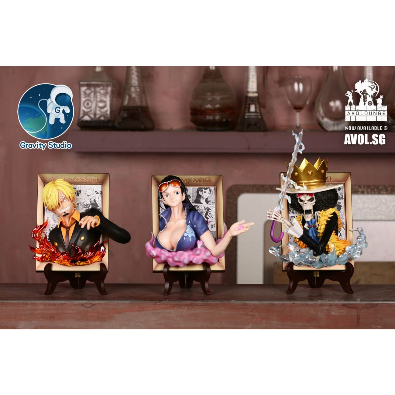 Gravity Studio -  3D Photo Frame Sanji, Robin, or Brook [6 variants] 