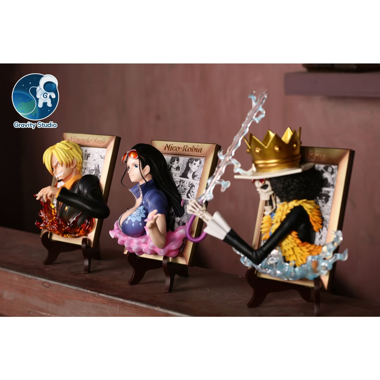 Gravity Studio -  3D Photo Frame Sanji, Robin, or Brook [6 variants] 