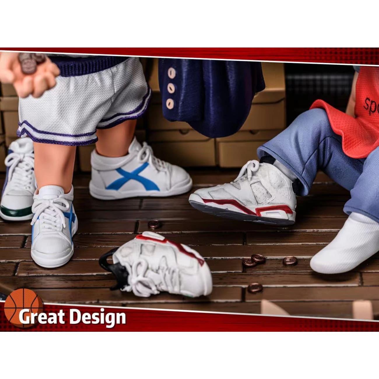 Great Design Studio - Hanamichi Sakuragi Shopping in Basketball Shoes Store