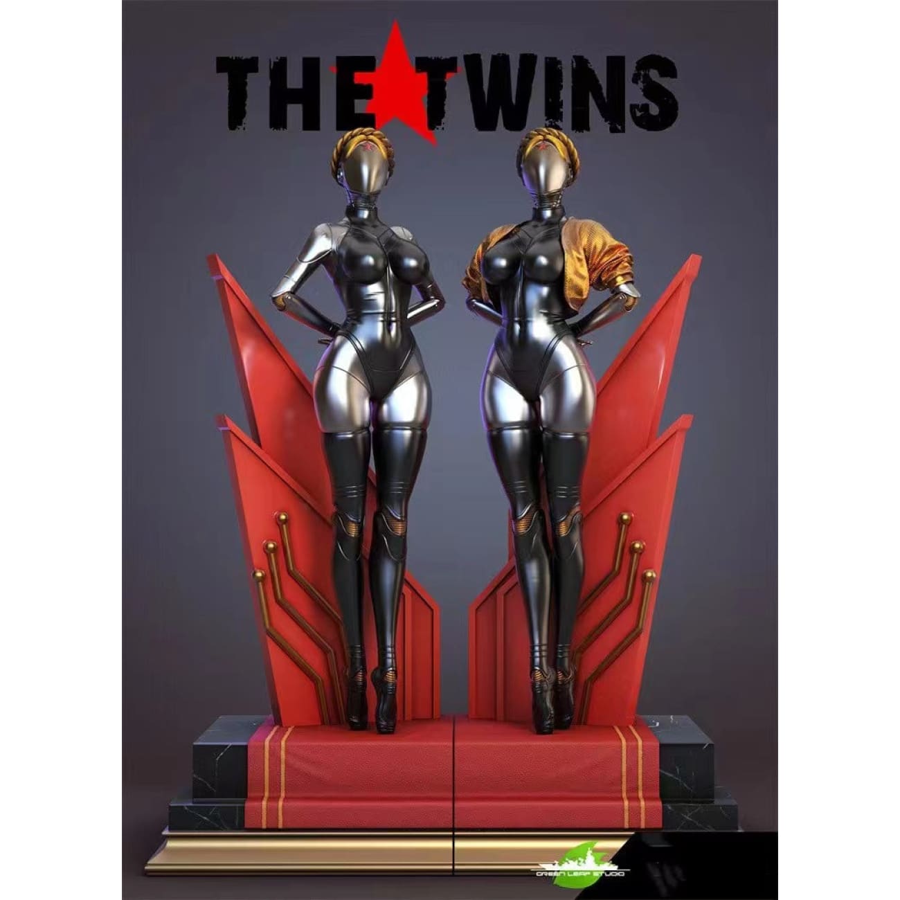 Green Leaf Studio - Twin Girl Robot & Refrigerator [4 Variants]