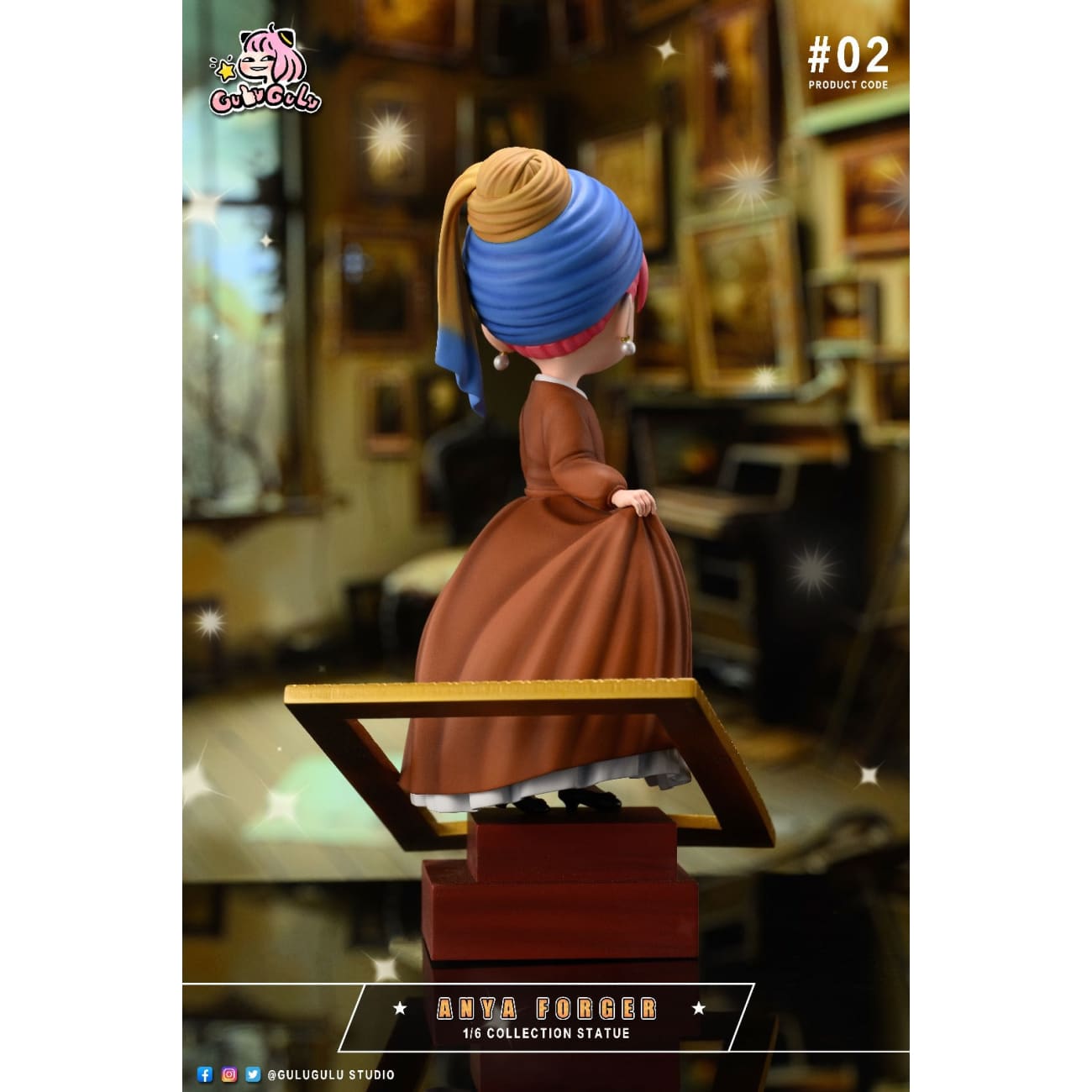 GULUGULU Studio - Anya Forger Cosplay Girl with a Pearl Earring