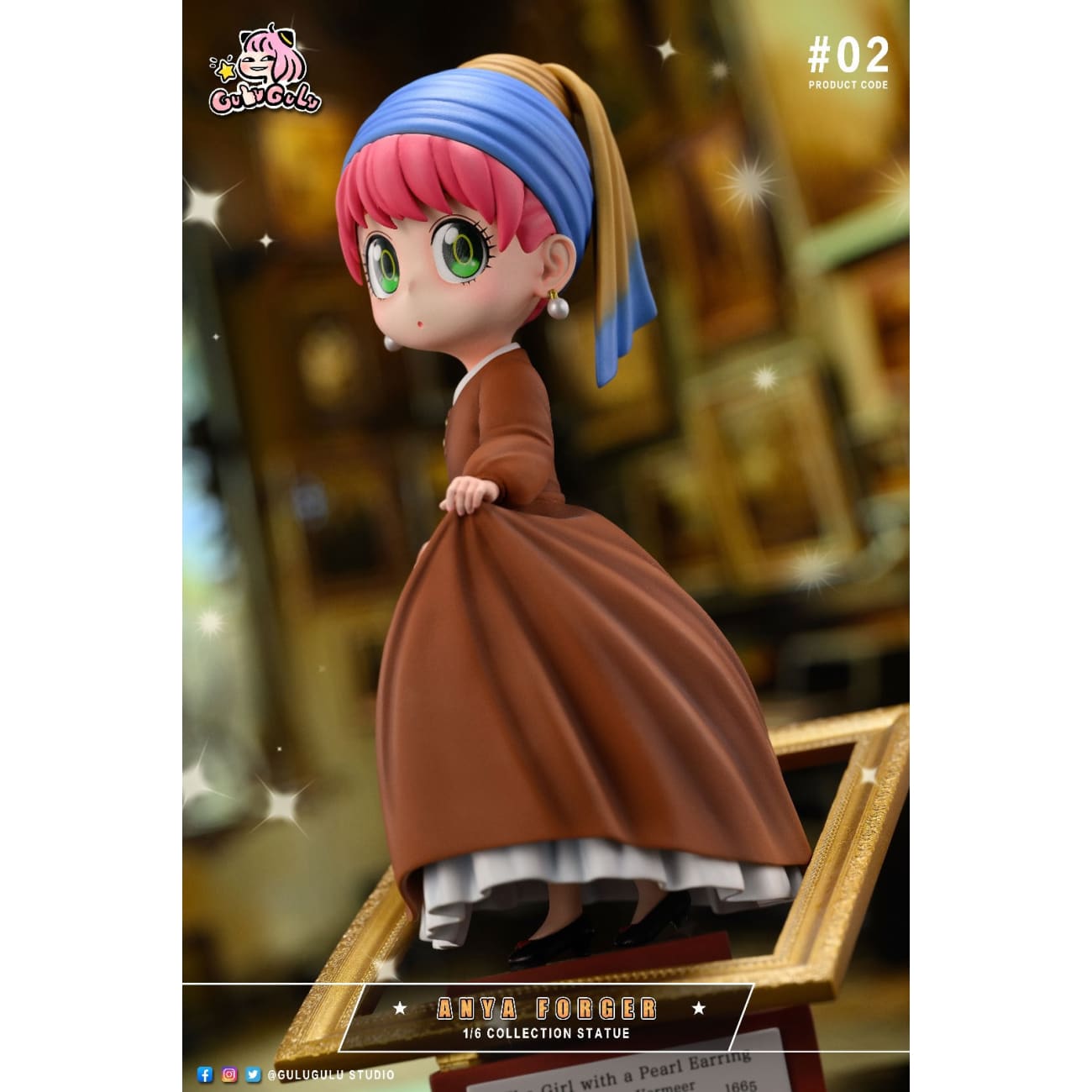 GULUGULU Studio - Anya Forger Cosplay Girl with a Pearl Earring