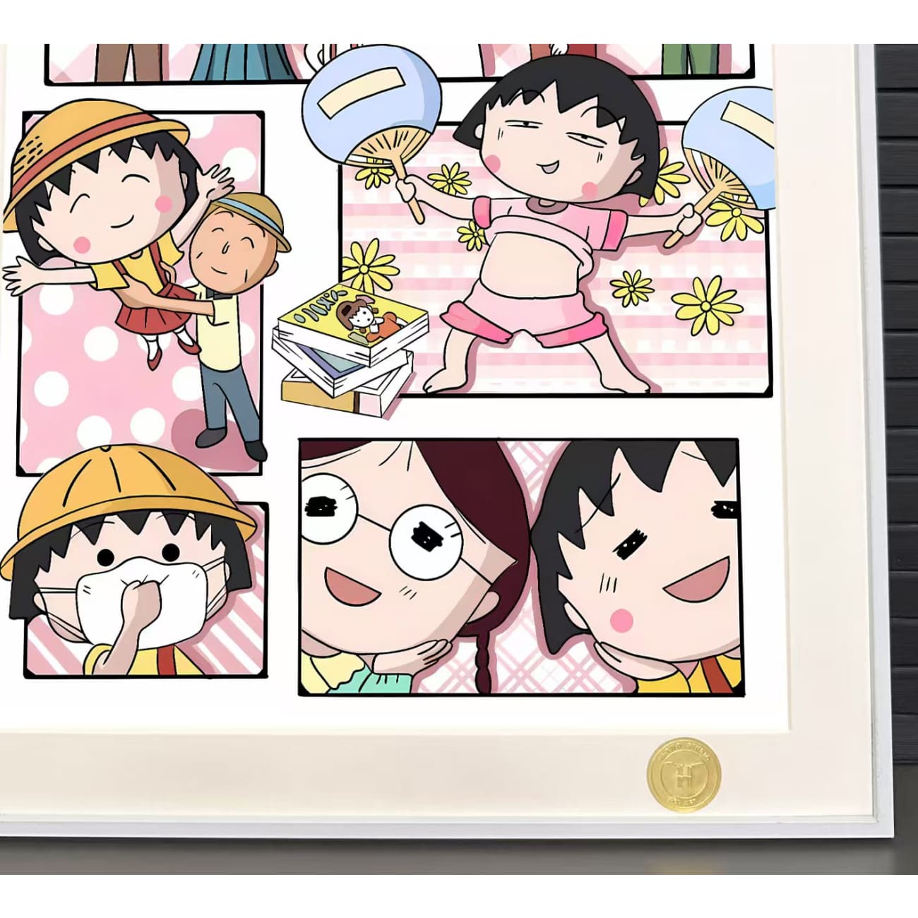 H-TWO Studio - Chibi Maruko-chan Family Poster Frame