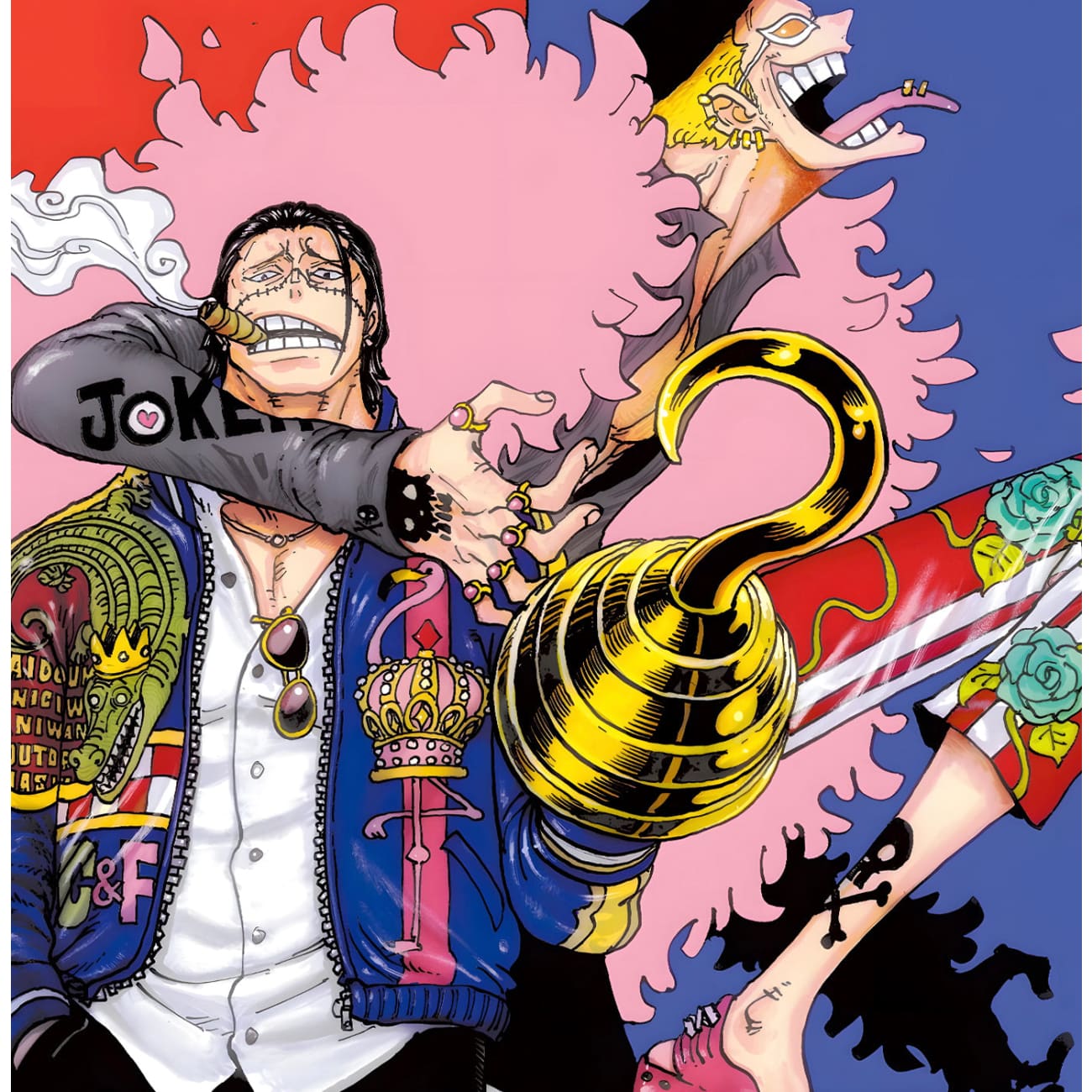 H-TWO Studio - Donquixote Doflamingo & Sir Crocodile Poster Frame