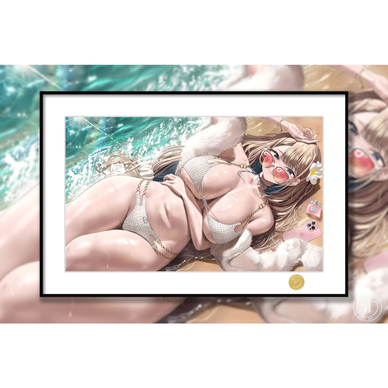 H-TWO Studio - Fuyuyama Asako Beach Poster Frame