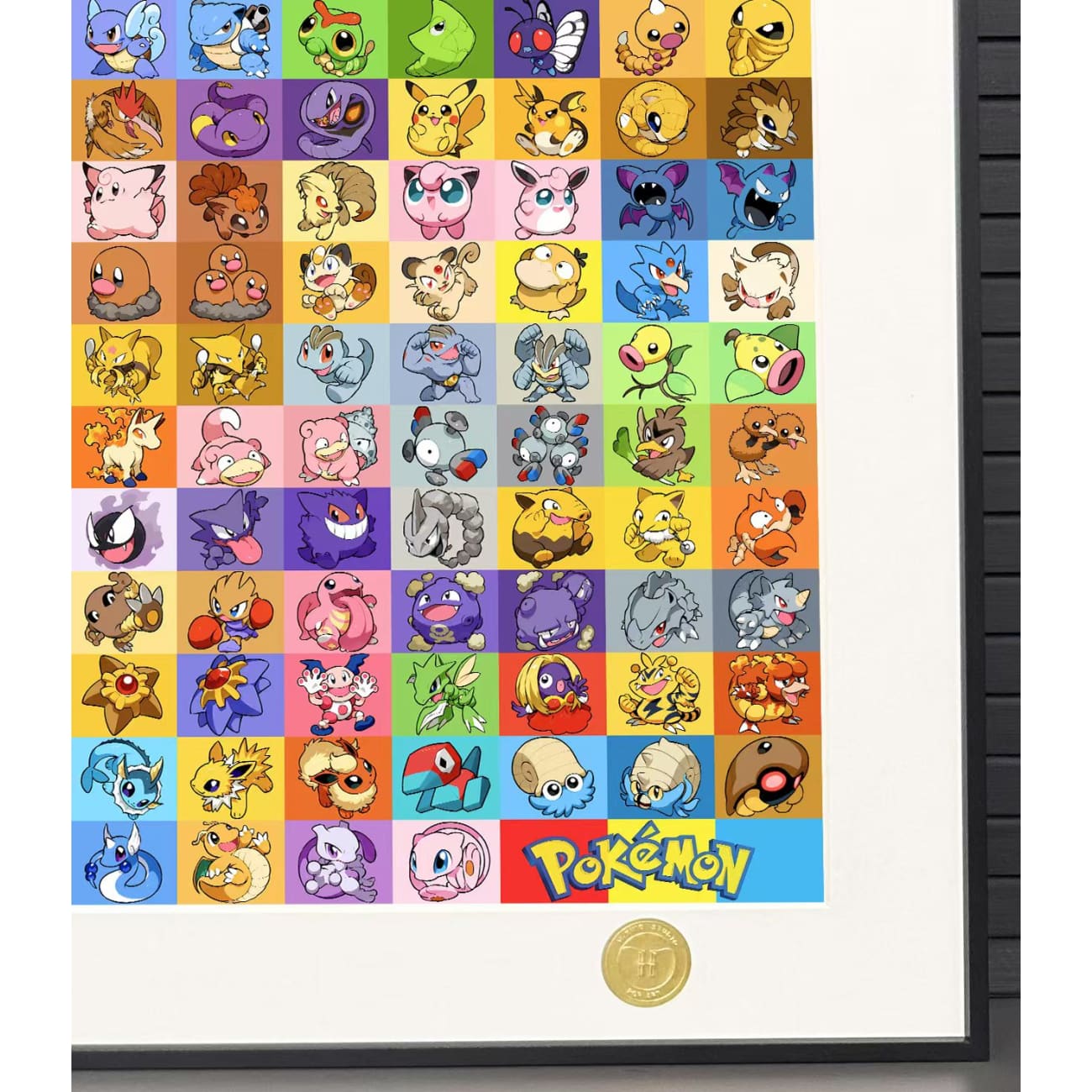 H-TWO Studio - Generation 1 Pokemon Poster Frame