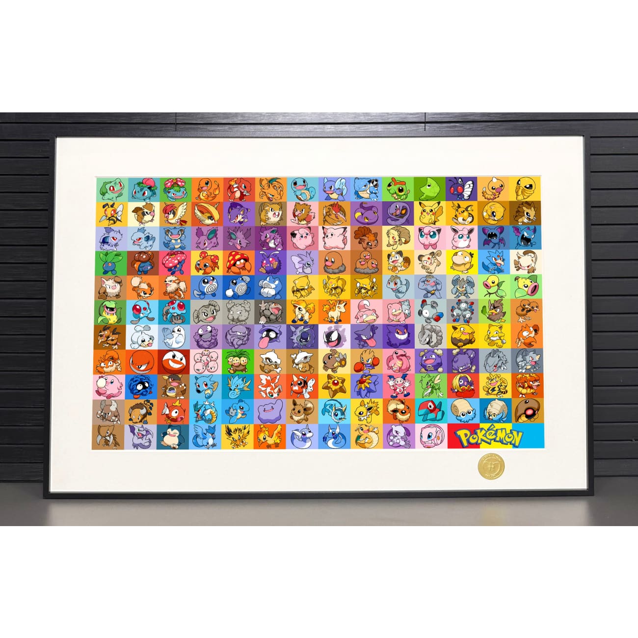 H-TWO Studio - Generation 1 Pokemon Poster Frame