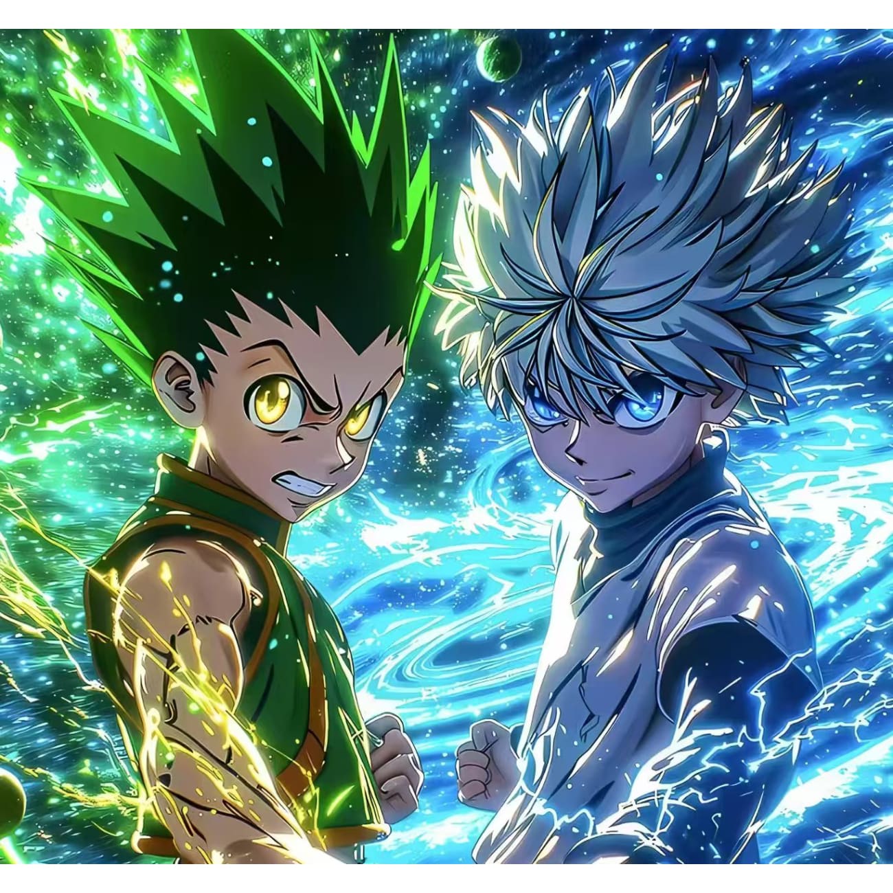 H-TWO Studio - Gon Freecss & Killua Zoldyck Poster Frame