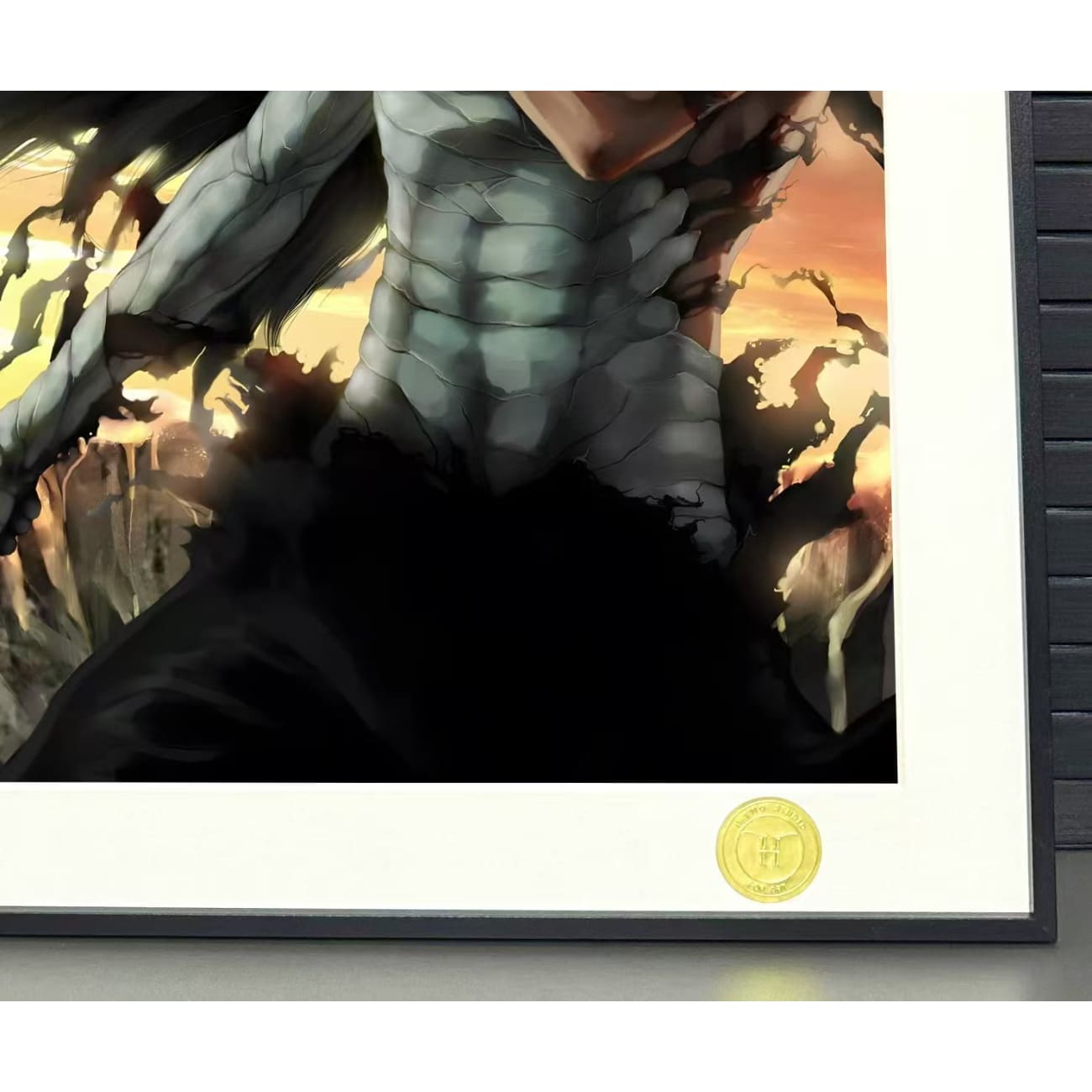 H-TWO Studio - Ichigo Kurosaki Moonless Sky Poster Frame