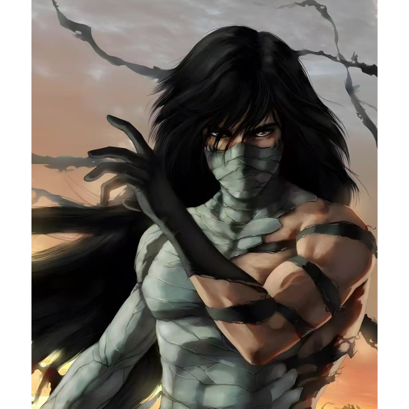 H-TWO Studio - Ichigo Kurosaki Moonless Sky Poster Frame