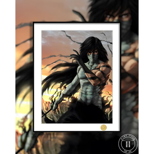 H-TWO Studio - Ichigo Kurosaki Moonless Sky Poster Frame