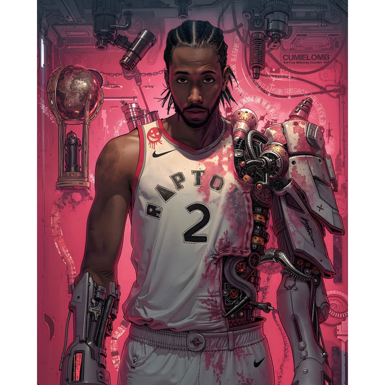 H-TWO Studio - Kawhi Leonard Raptors Clippers Poster Frame