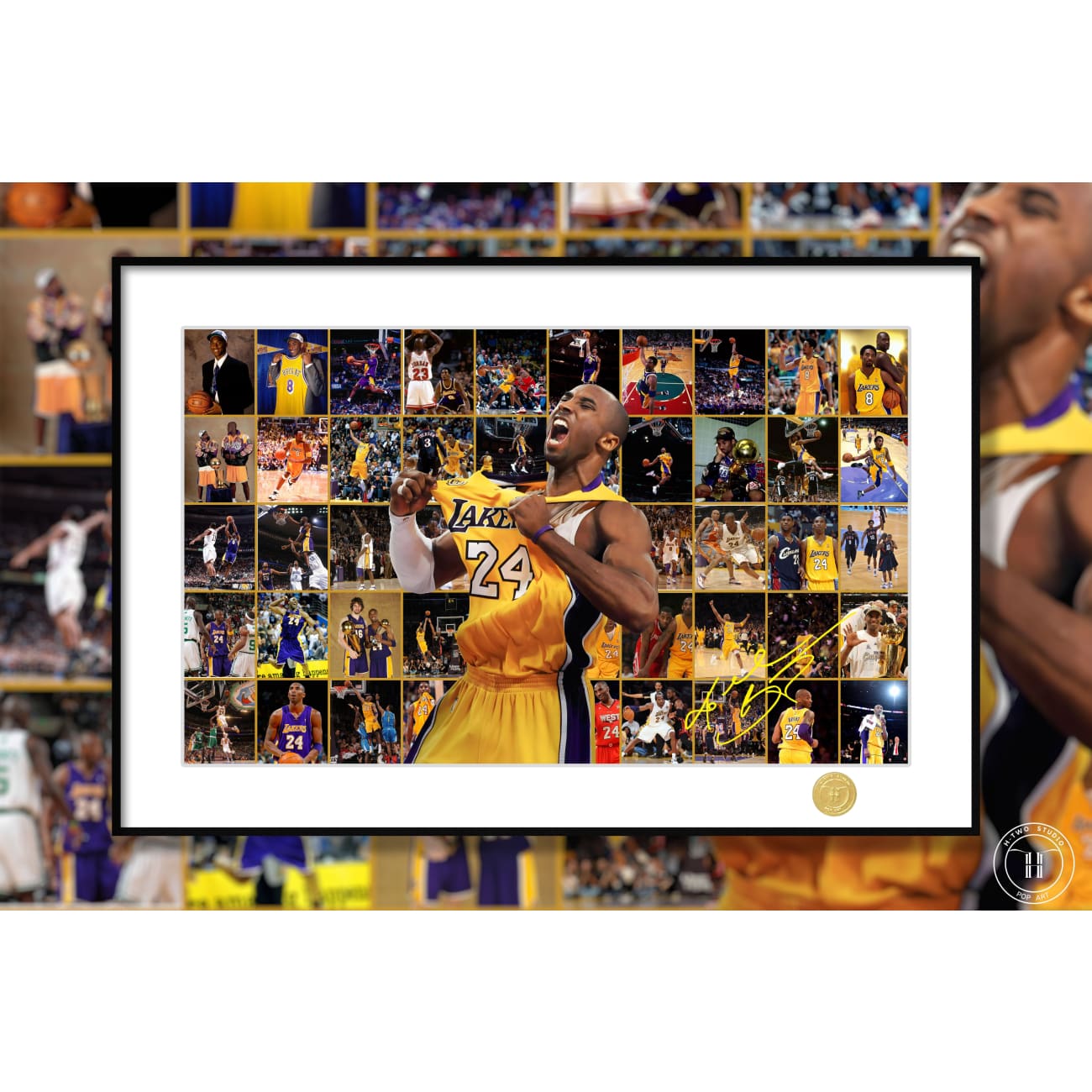 H-TWO Studio - Kobe Bryant Poster Frame