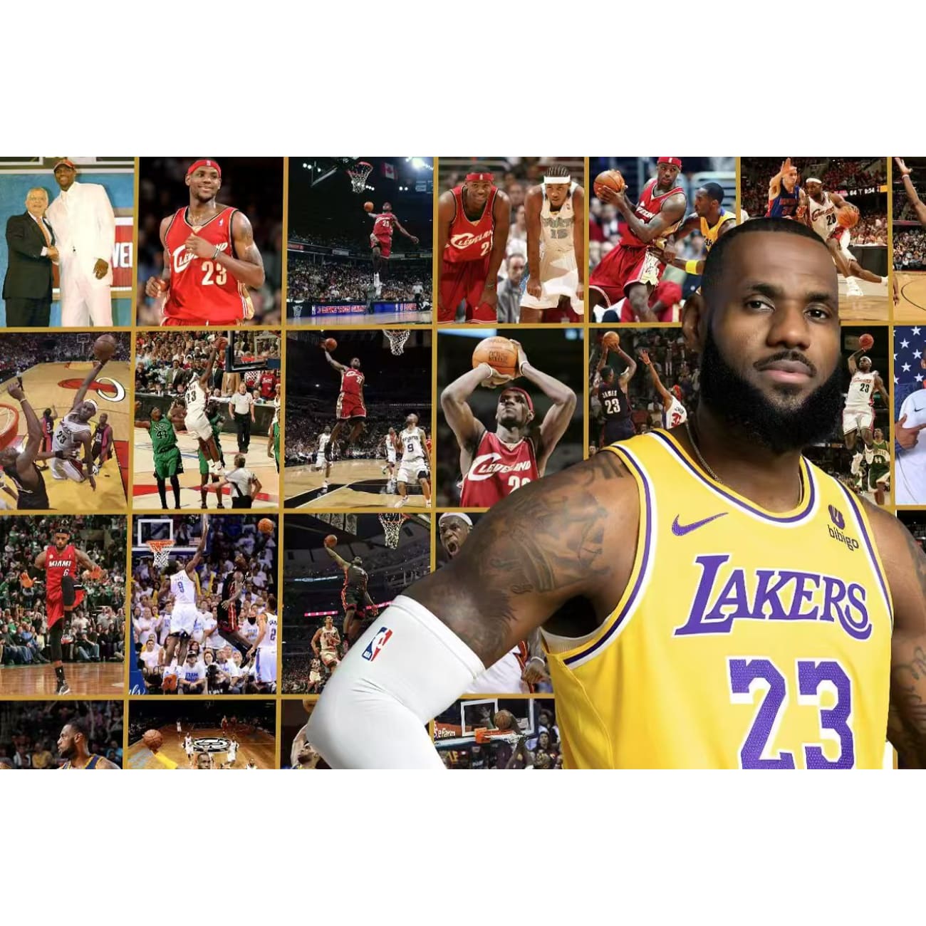 H-TWO Studio - LeBron James Poster Frame