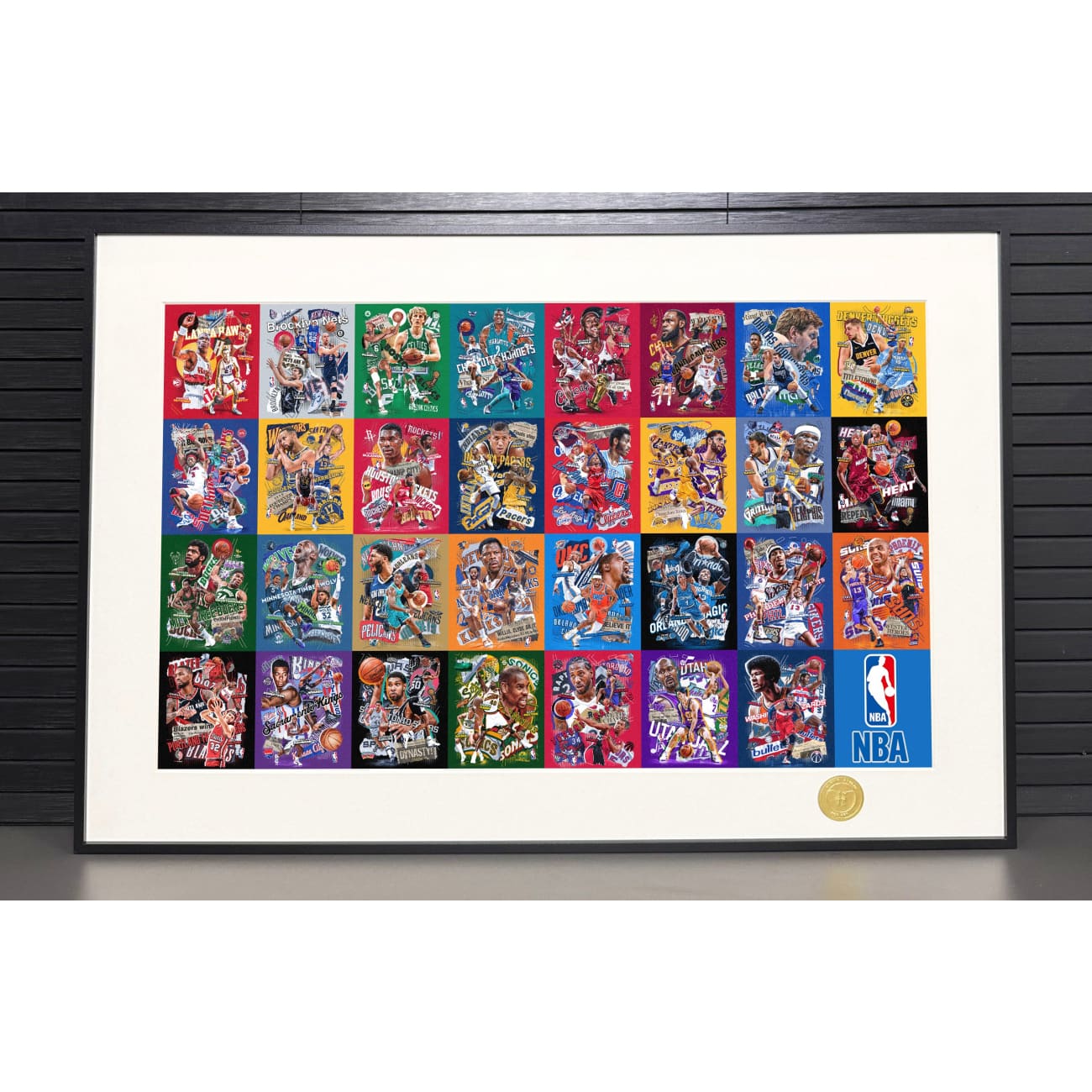H-TWO Studio - NBA Team Collection Poster Frame