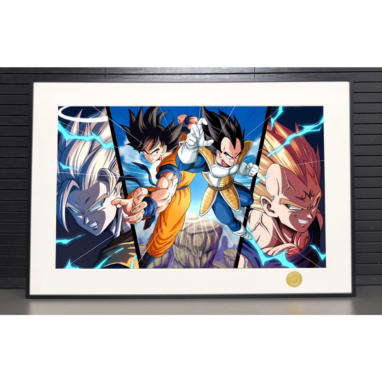 H-TWO Studio - Son Goku & Vegeta Poster Frame