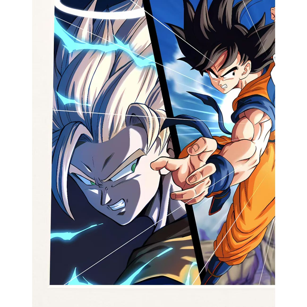 H-two Studio - Son Goku & Vegeta Poster Frame - Pre-order