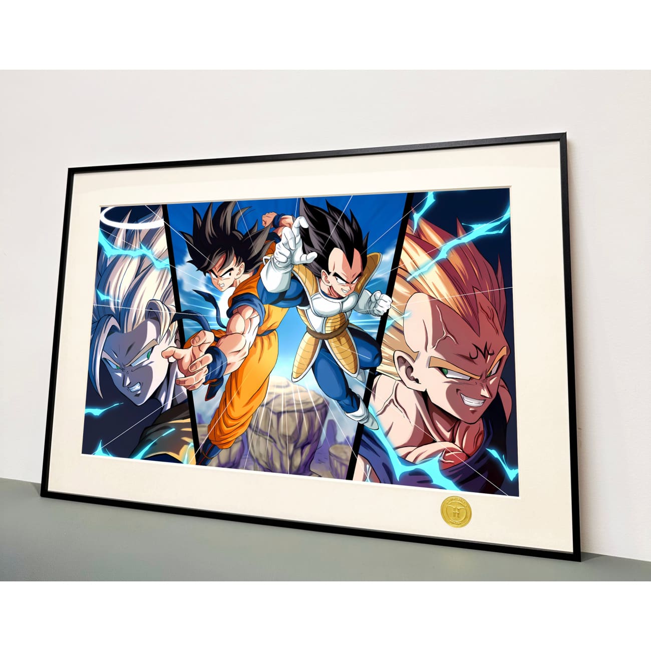H-TWO Studio - Son Goku & Vegeta Poster Frame