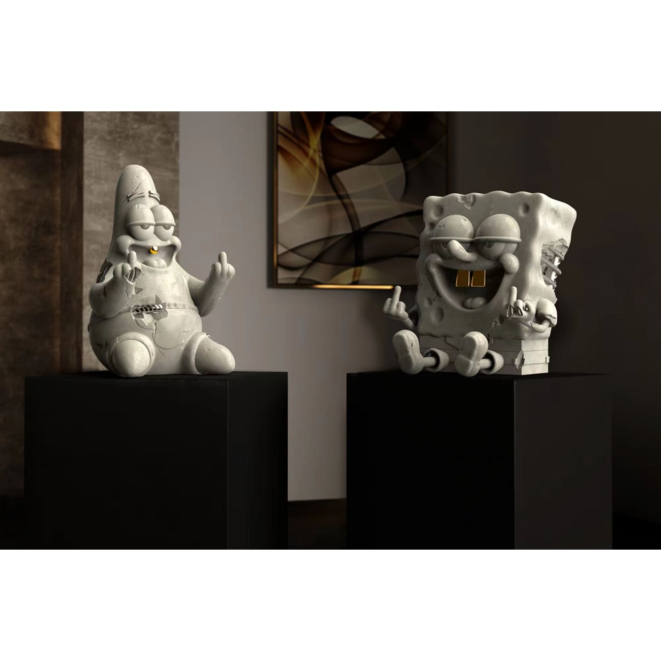 Happy Studio - Friendly SpongeBob SquarePants & Patrick Star [4 Variants]