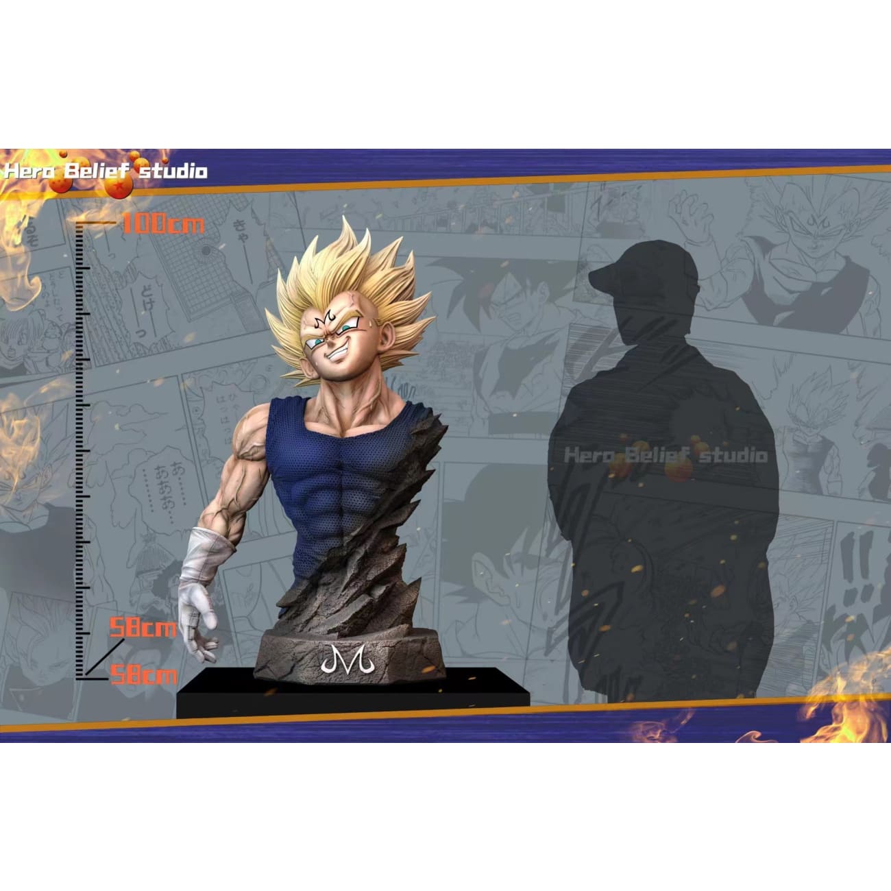 Hero Belief Studio - Majin Vegeta Life Size Bust [2 Variants]