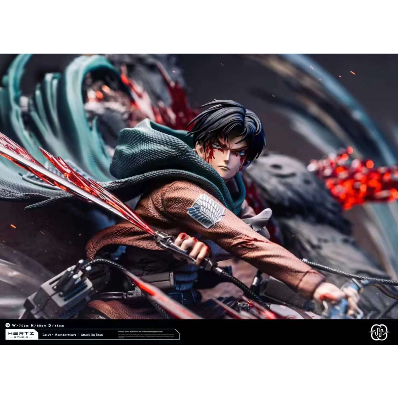 Hertz Studio - Levi Ackerman vs Beast Titan Zeke Yeager 