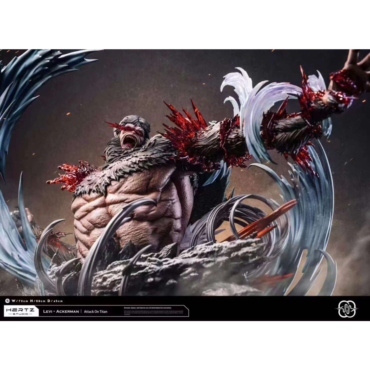 Hertz Studio - Levi Ackerman vs Beast Titan Zeke Yeager 