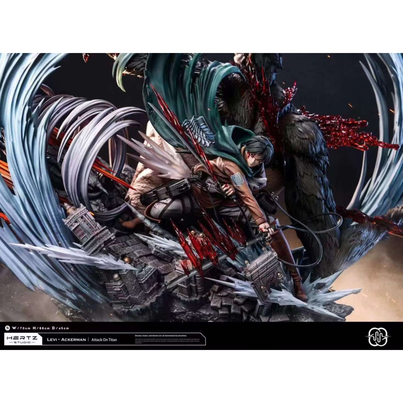 Hertz Studio - Levi Ackerman vs Beast Titan Zeke Yeager 