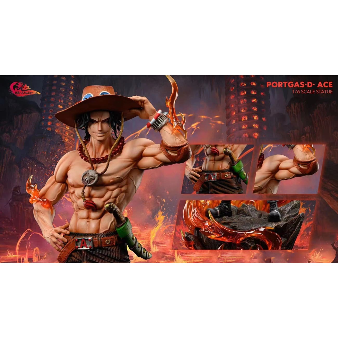Hot Blood Studio / HB Studio - Portgas D Ace [1/6 Scale / 1/4 Scale]