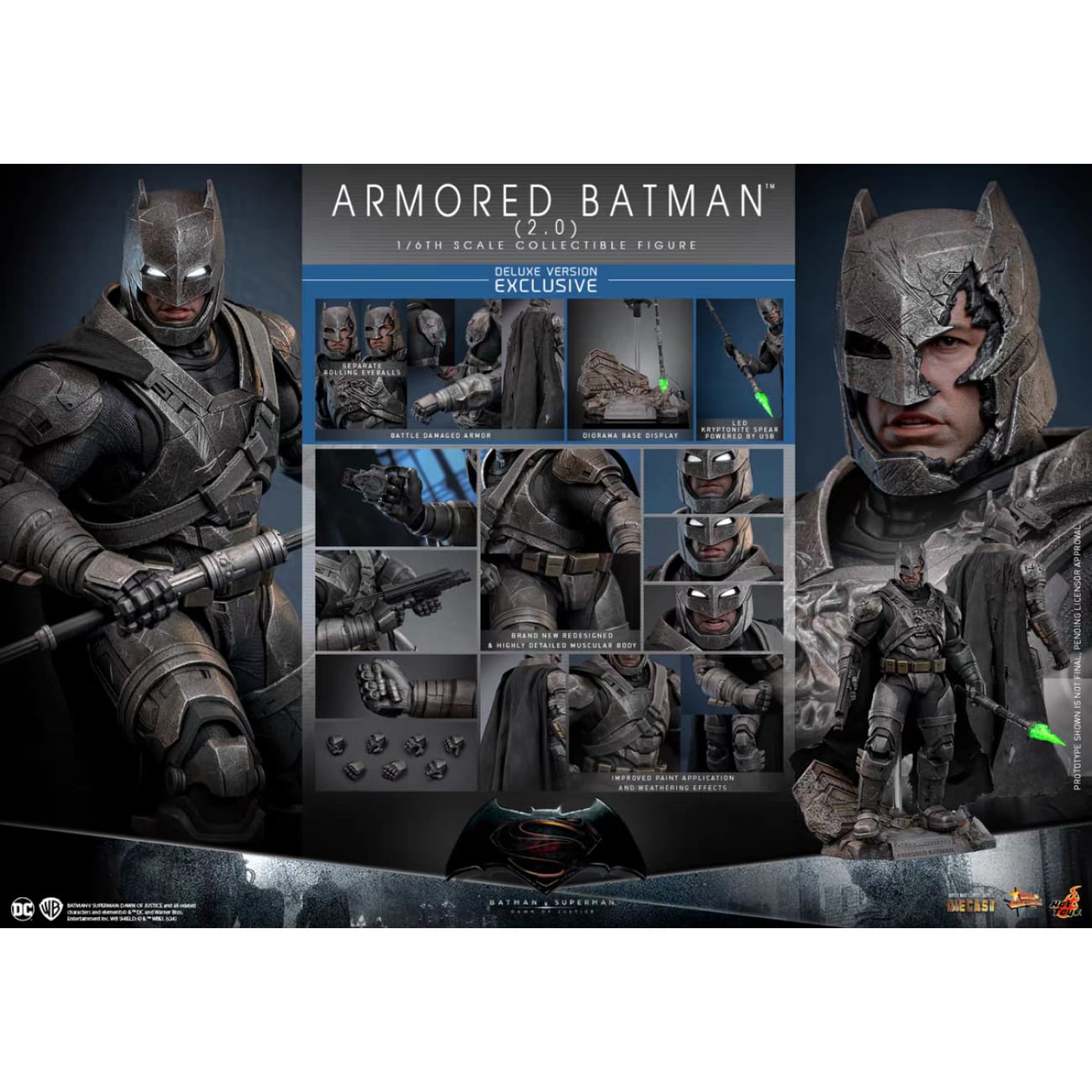 Hot Toys - Armored Batman 2.0 [2 Variants]