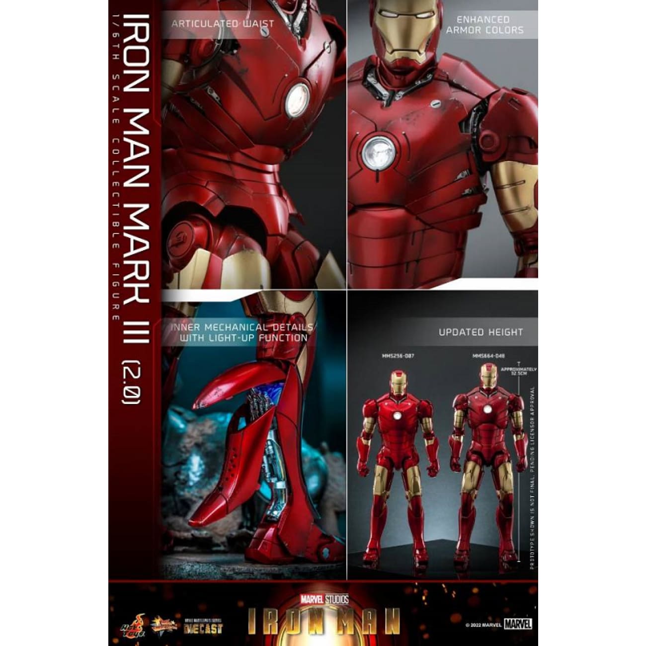 Hottoys - Iron Man Mark III 2.0 [MMS664D48] 