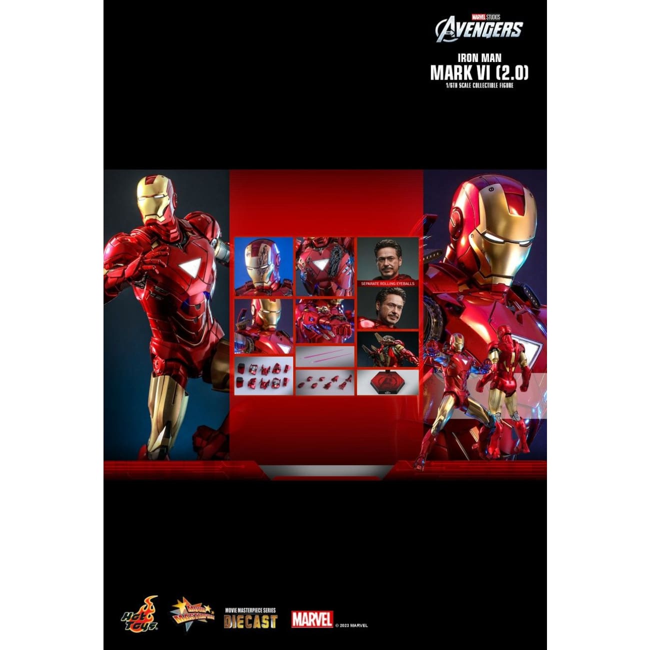 Hottoys - Iron Man Mark VI (2.0) [MMS687D52]