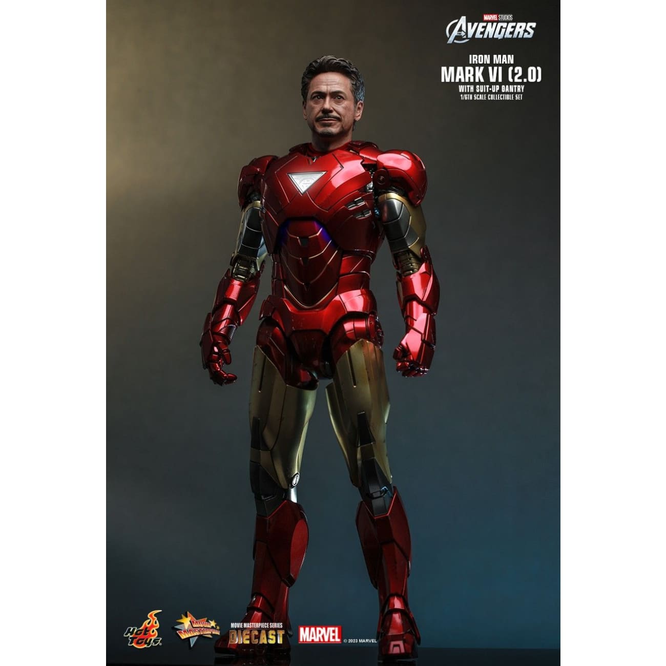 Hottoys - Iron Man Mark Vi (2.0) with Suit-up Gantry