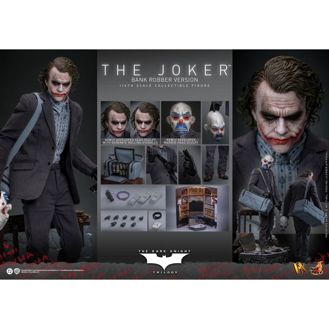 Hottoys - The Joker [Bank Robber Version] DX50 [Licensed]