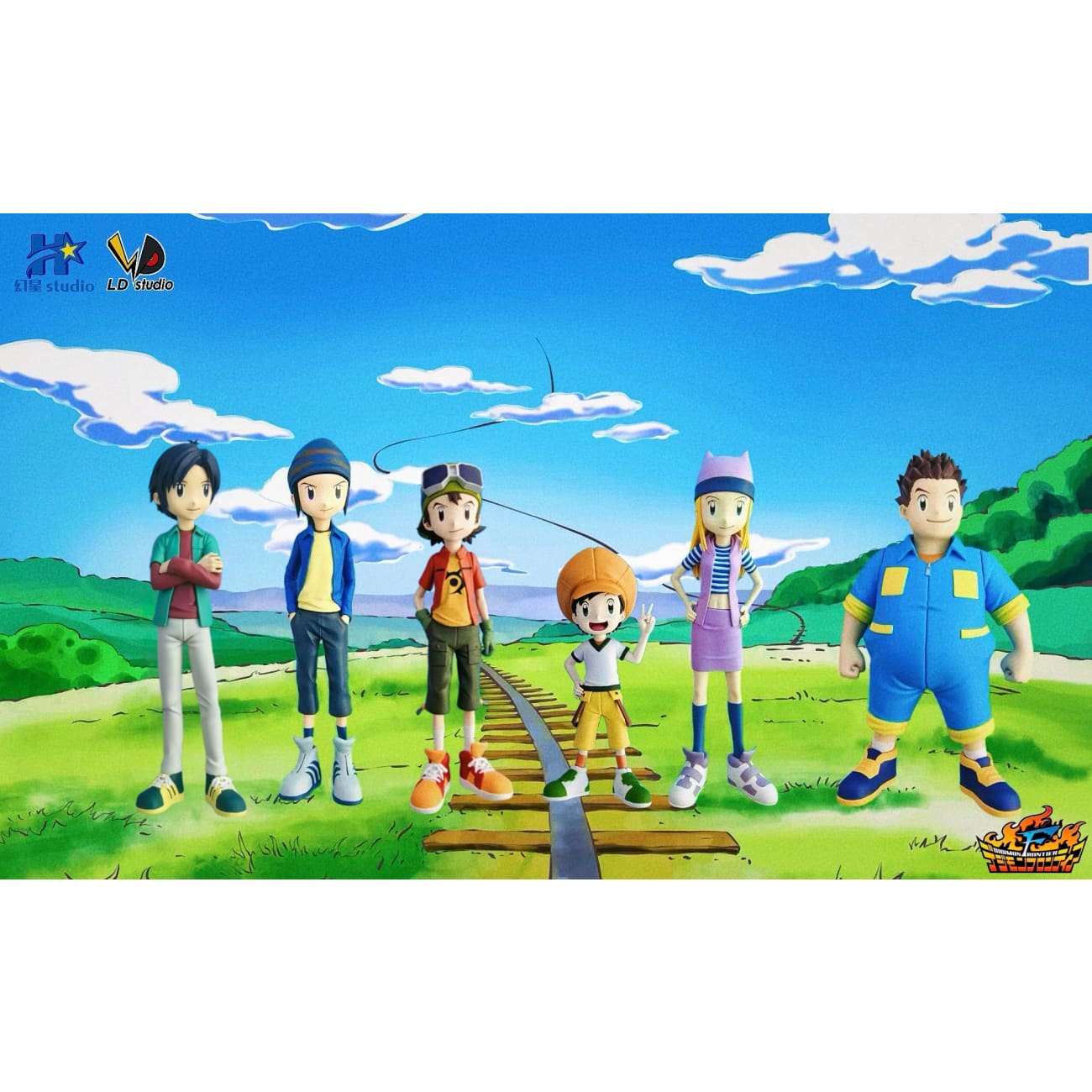Huan Xing Studios x LD Studio - Digimon Frontier Main Characters Group