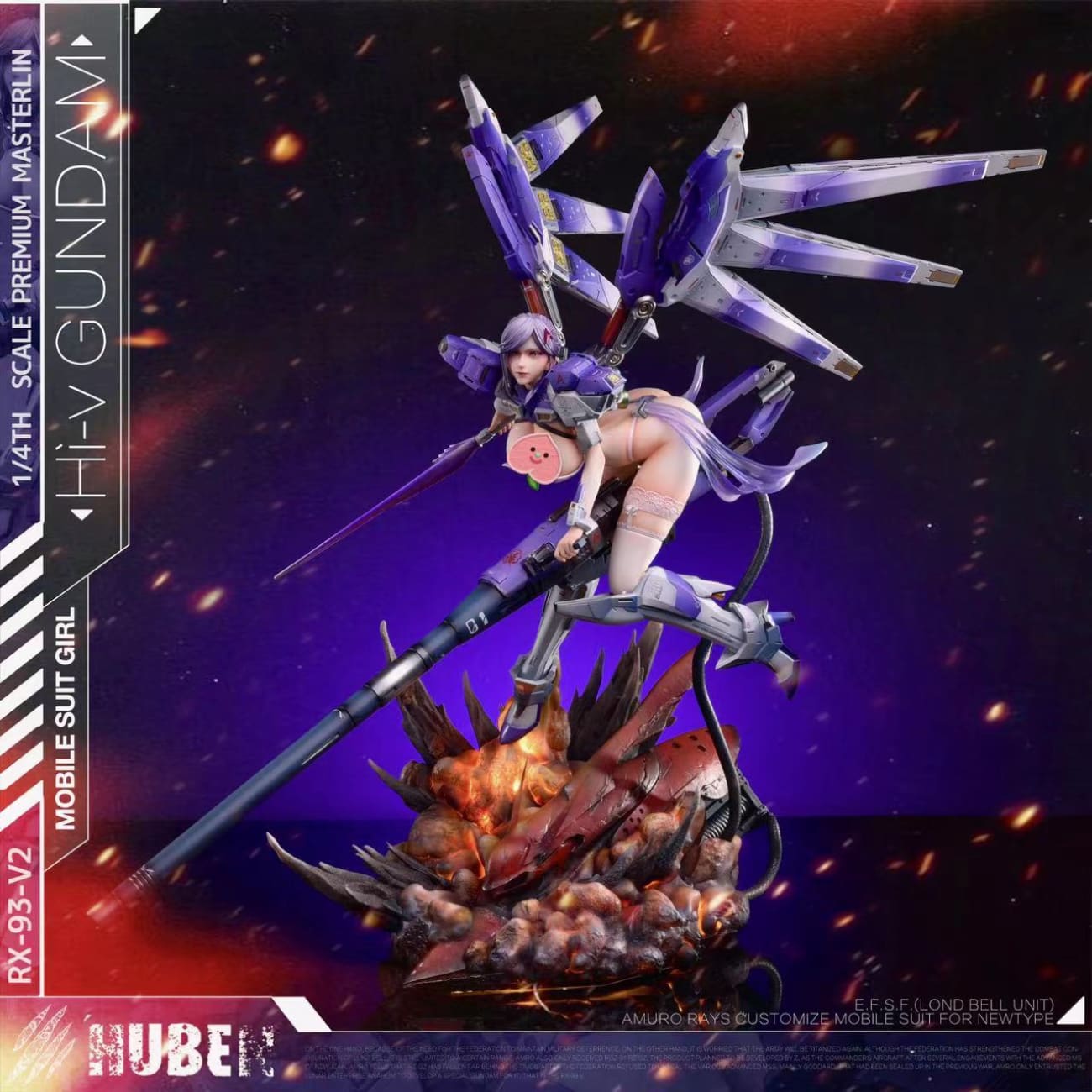 HuBen Studio - Gundam Girl RX-93-ν2 Hi-ν [Cast Off][2 Variants]