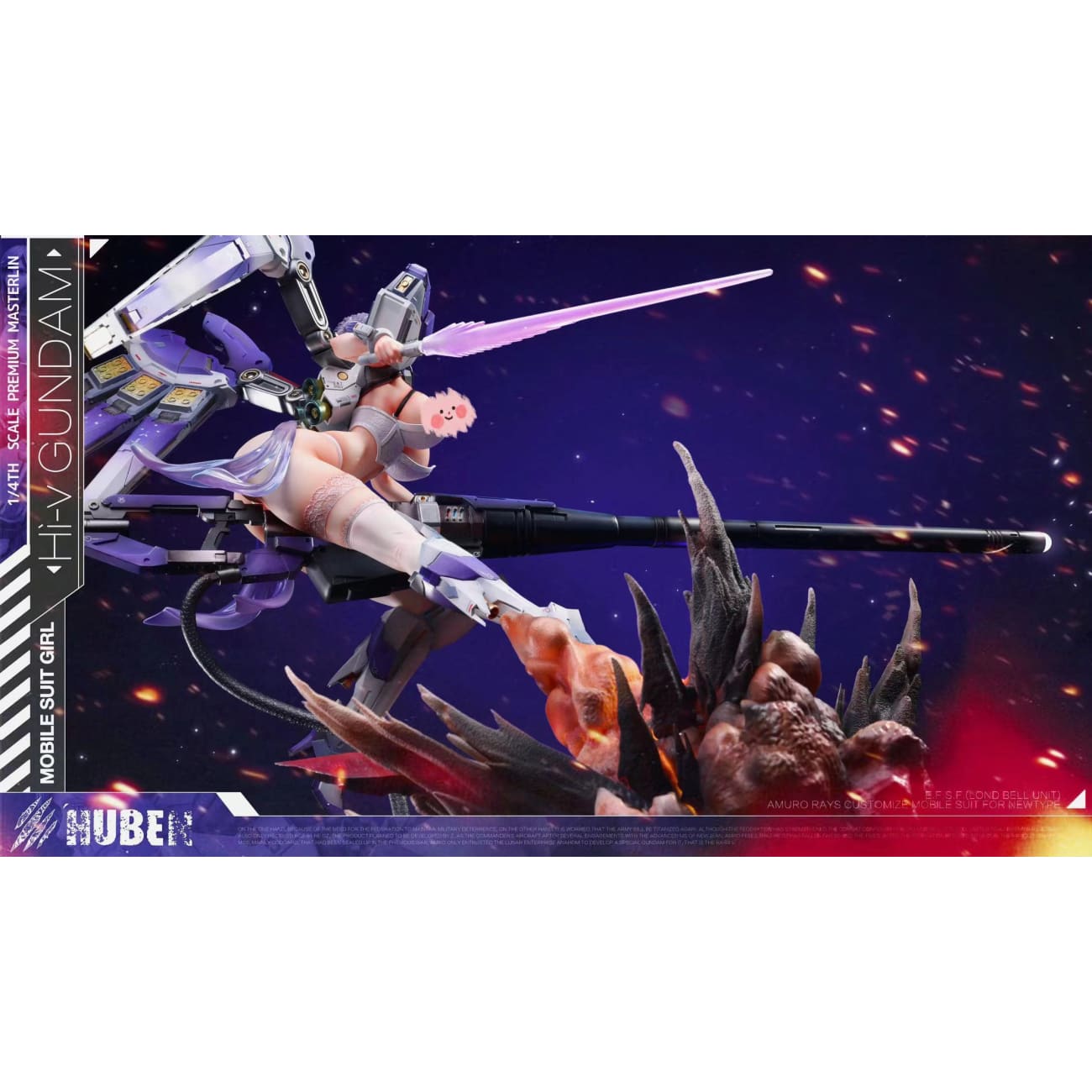 HuBen Studio - Gundam Girl RX-93-ν2 Hi-ν [Cast Off][2 Variants]