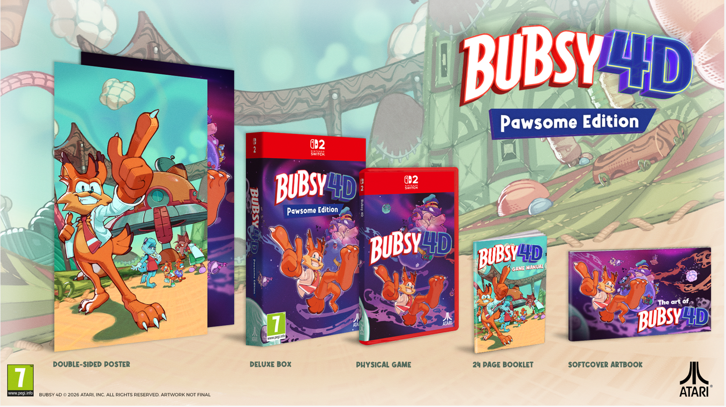 Nintendo Switch Game Title - Bubsy 4D - Pawsome Edition [2 Variants]