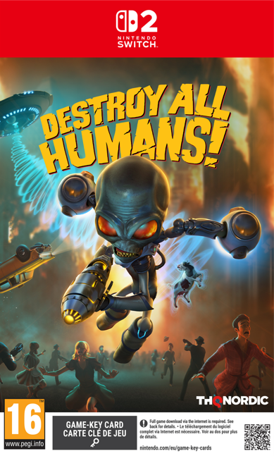 Nintendo Switch Game Title - Destroy All Humans! [Game-Key Card]