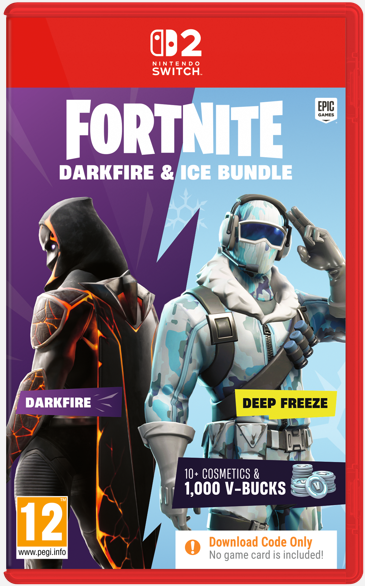 Nintendo Switch Game Title - Fortnite - Darkfire & Ice Bundle (Code In Box) [2 Variants]