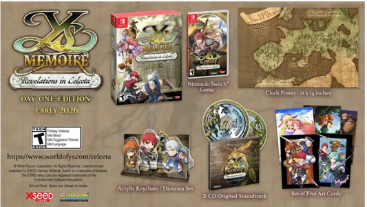 Nintendo Switch Game Title - YS Memoire: Revelations in Celceta - Day 1 Edition