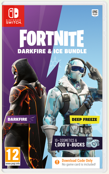 Nintendo Switch Game Title - Fortnite - Darkfire & Ice Bundle (Code In Box) [2 Variants]