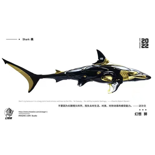 Imagine Lion Studio - Shark [Black Gold / White Gold]