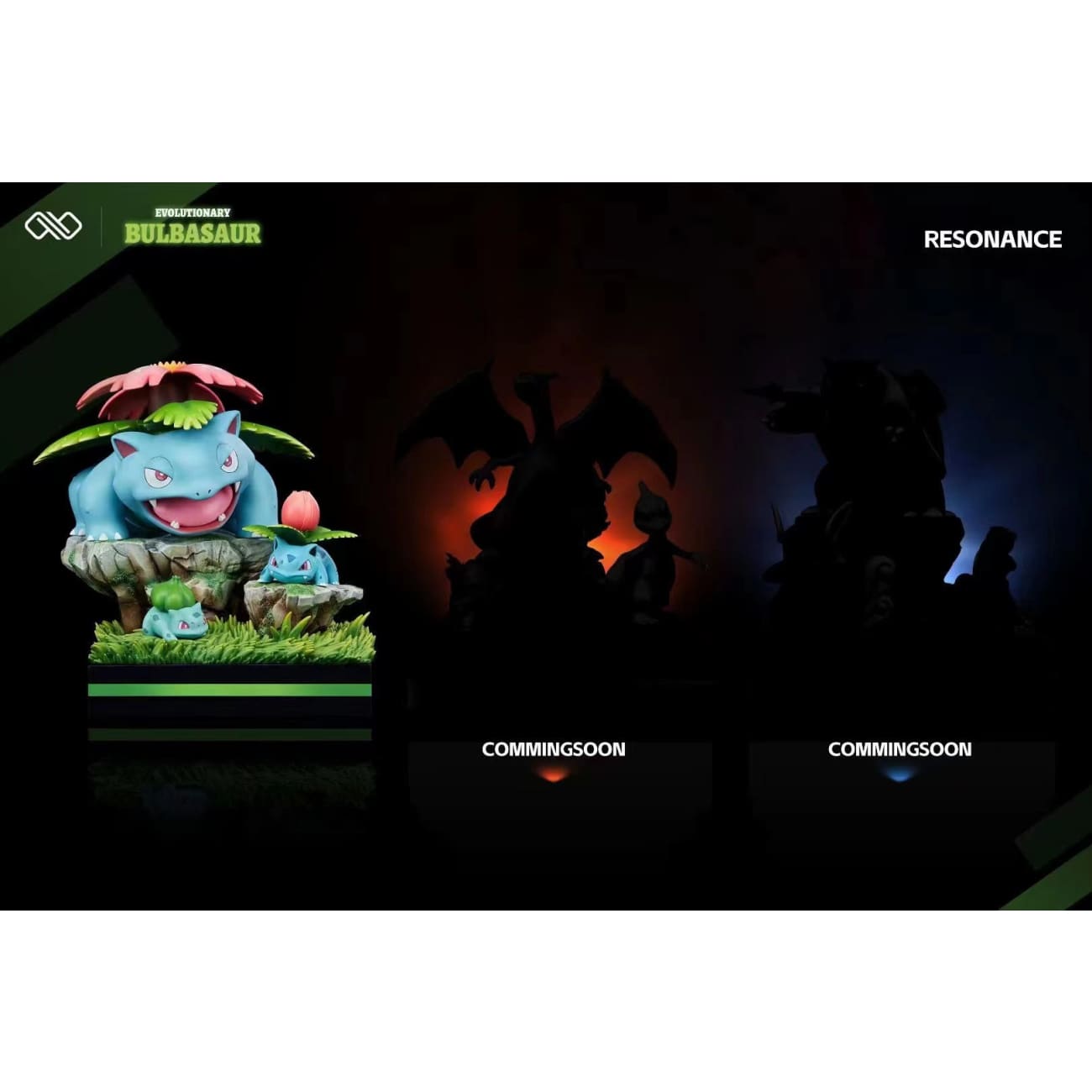 Infinite Studio - Bulbasaur Evolution ( Ivysaur , Venusaur & Bulbasaur) Original Color / Shiny Color [10 Variants]