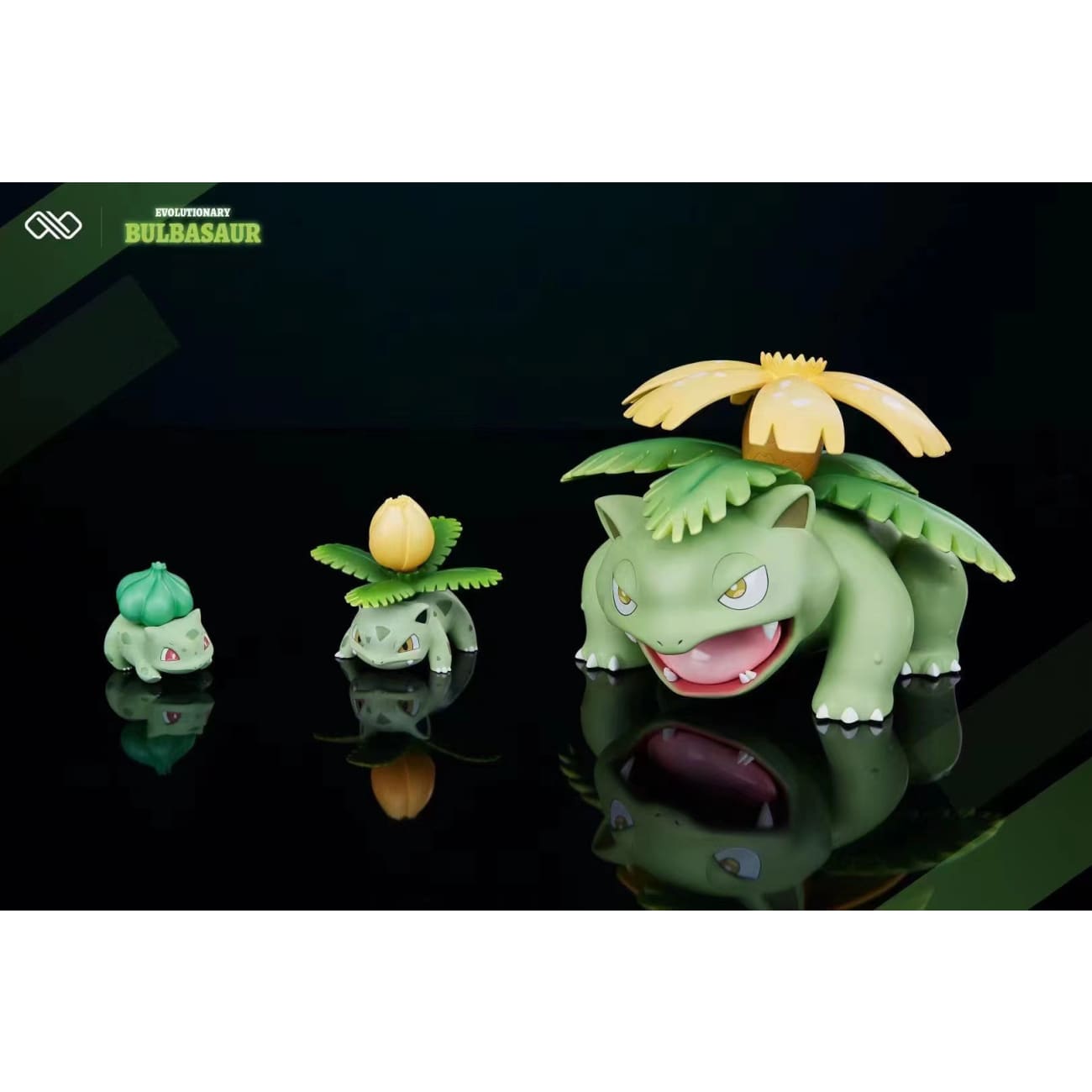 Infinite Studio - Bulbasaur Evolution ( Ivysaur , Venusaur & Bulbasaur) Original Color / Shiny Color [10 Variants]