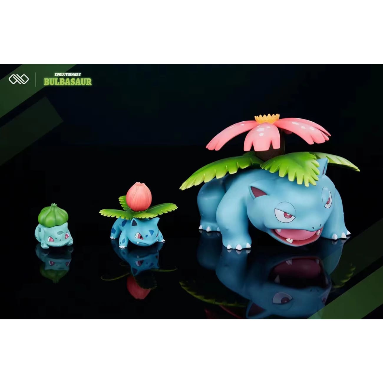 Infinite Studio - Bulbasaur Evolution ( Ivysaur , Venusaur & Bulbasaur) Original Color / Shiny Color [10 Variants]