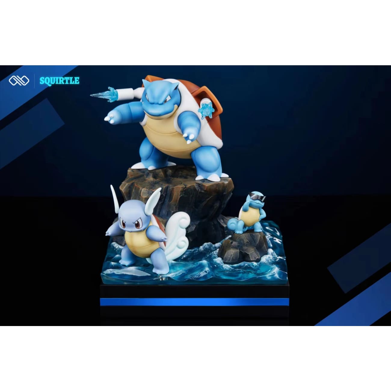Infinite Studio  - Squirtle Evolution (Squirtle, Wartortle & Blastoise)[10 Variants]