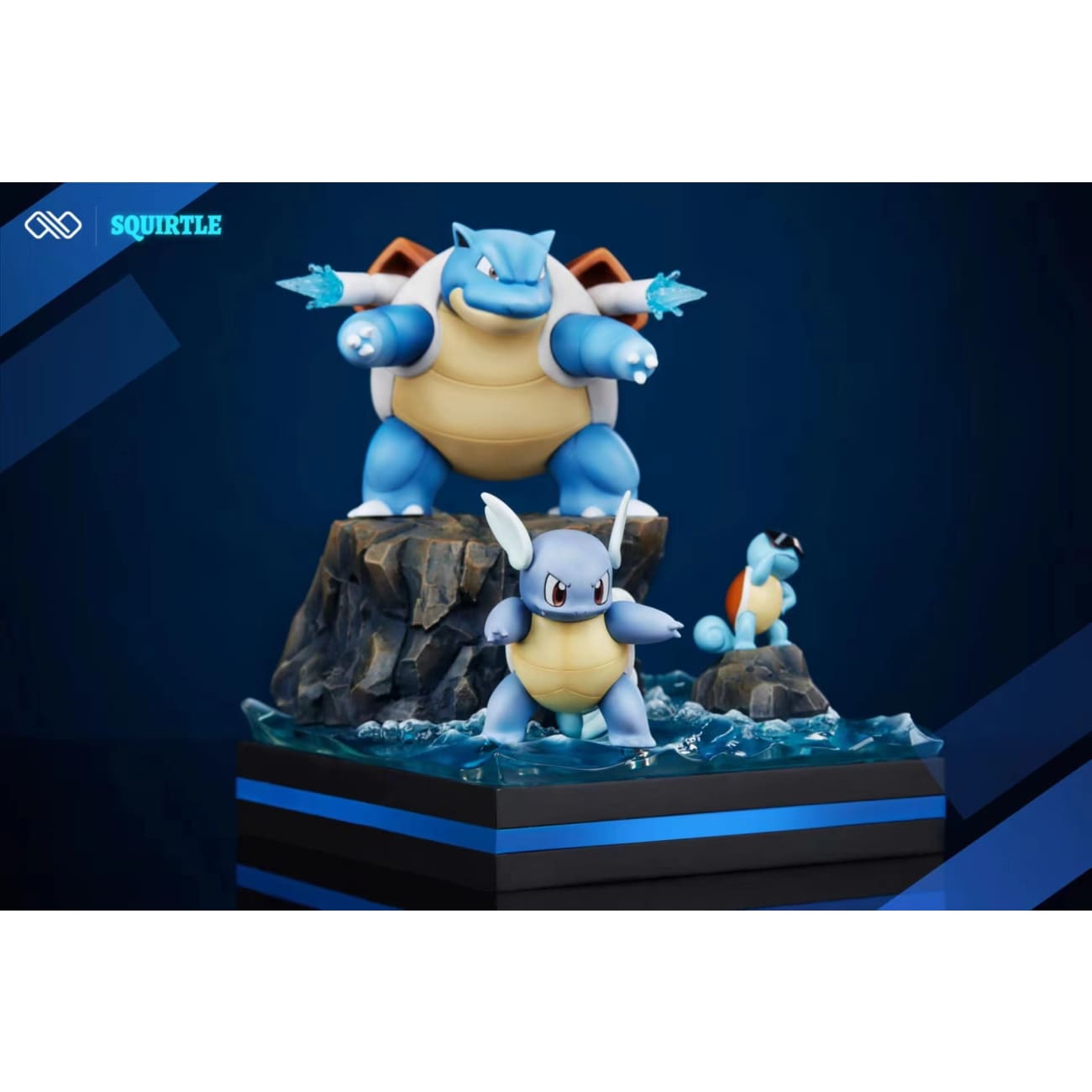 Infinite Studio  - Squirtle Evolution (Squirtle, Wartortle & Blastoise)[10 Variants]