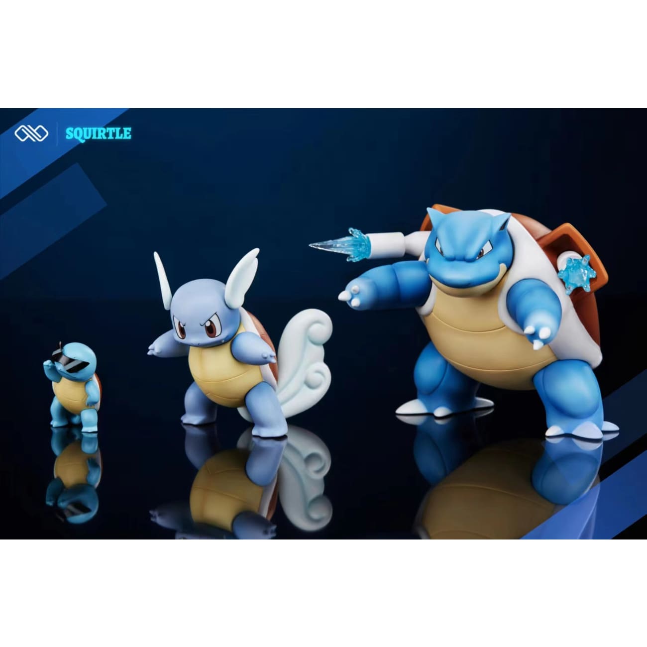 Infinite Studio  - Squirtle Evolution (Squirtle, Wartortle & Blastoise)[10 Variants]
