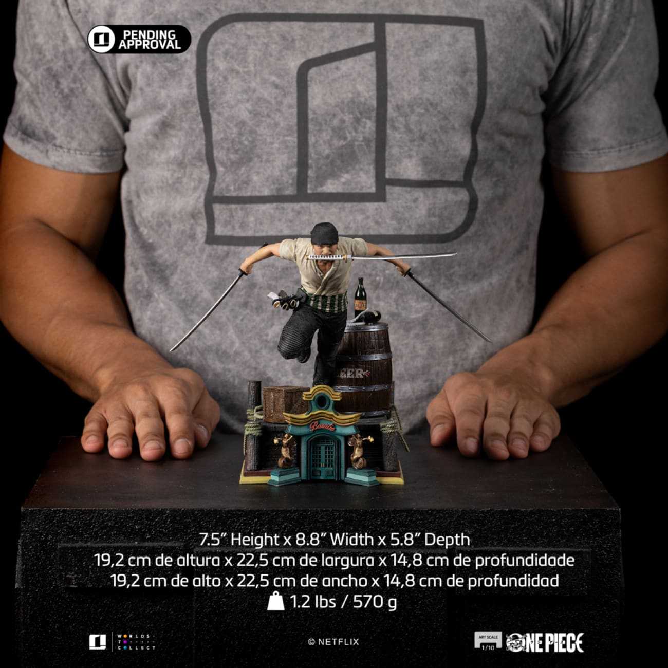 Iron Studio - Roronoa Zoro NETFX125225-10