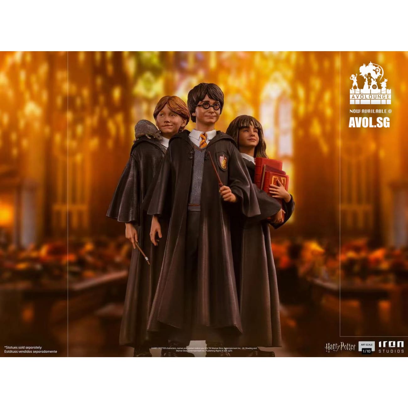 Iron Studios - Harry Potter/ Hermione Granger/ Ron Weasley 1/10 scale [4 variants]
